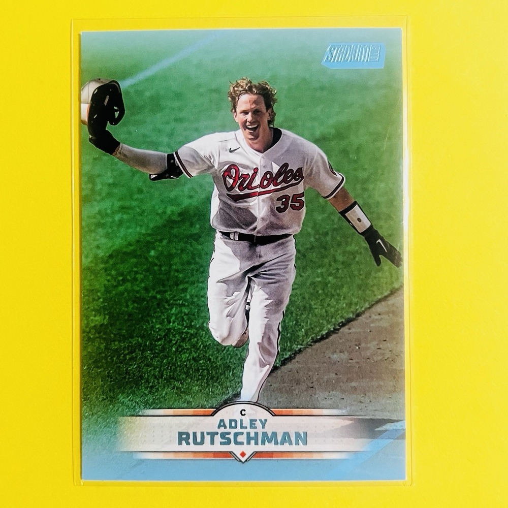 2025 Topps Stadium Club Adley Rutschman Light Blue Parallel #45 Orioles
